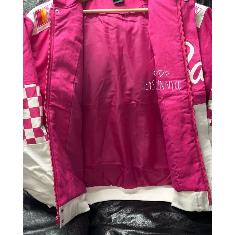 BARBIE 💕💕Checkered Racing Jacket Size L - RARE - SOLD OUT - Picture 5 of 6